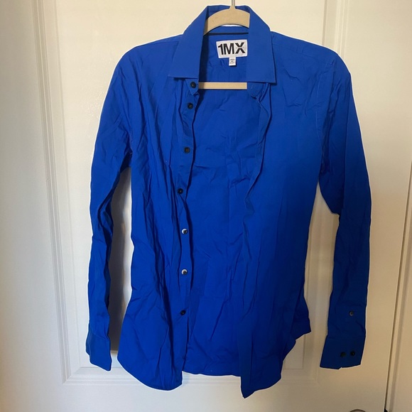 Men’s EXPRESS *Extra Slim Fit Horizon Dress Shirt - Picture 2 of 5